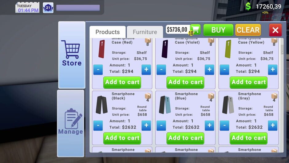 Capture d’Electronics Store Simulator