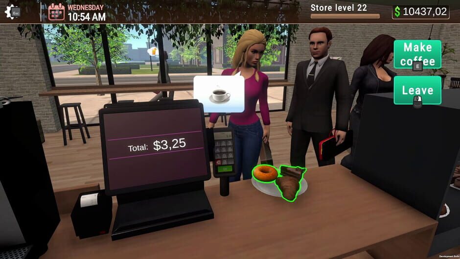 Capture de Coffee Bar Simulator