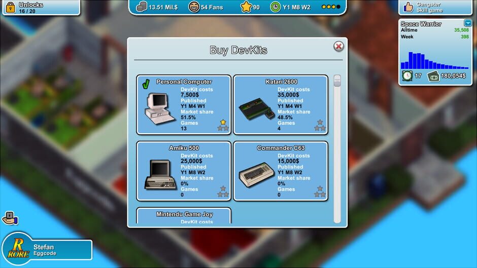 Capture de Mad Games Tycoon