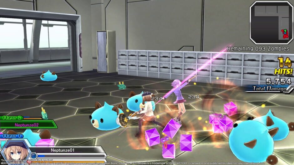 Capture de Megatagmension Blanc + Neptune VS Zombies
