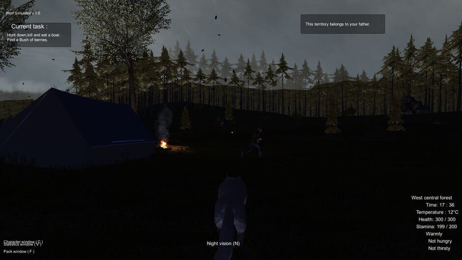 Capture de Wolf Simulator