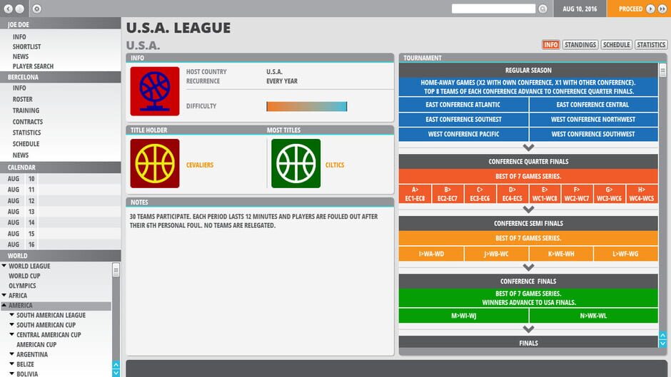 Capture de World Basketball Manager 2