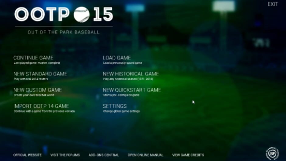 Capture d’Out of the Park Baseball 15