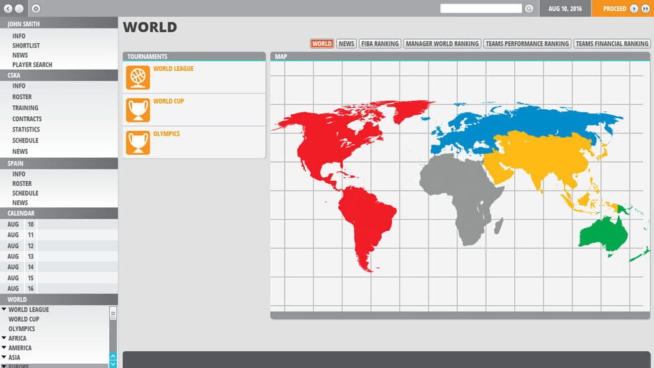 Capture de World Basketball Manager 2