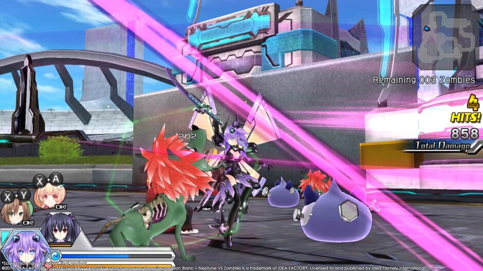 Capture de Megatagmension Blanc + Neptune VS Zombies