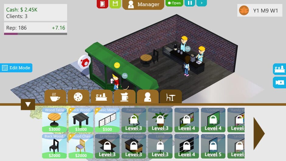 Capture de Coffee Shop Tycoon