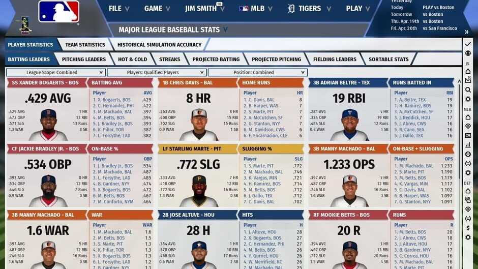 Capture d’Out of the Park Baseball 19