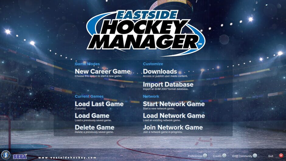 Capture d’Eastside Hockey Manager