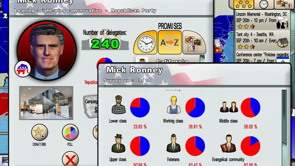 Capture de The Race for the White House