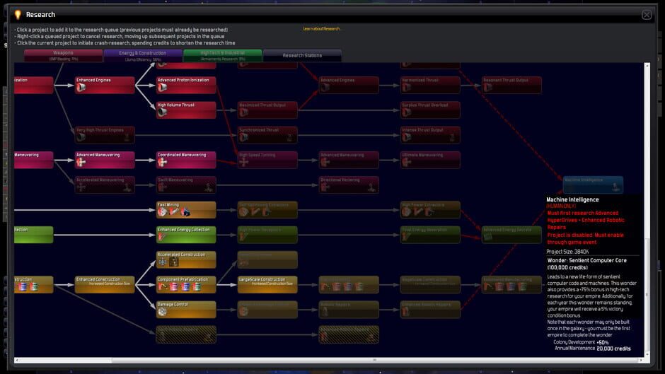 Capture de Distant Worlds: Universe