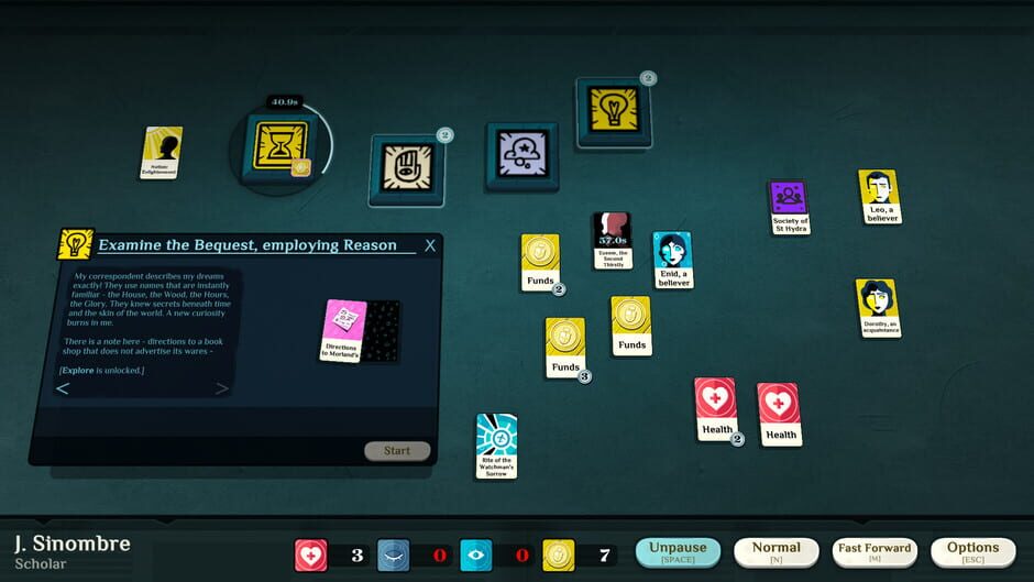 Capture de Cultist Simulator