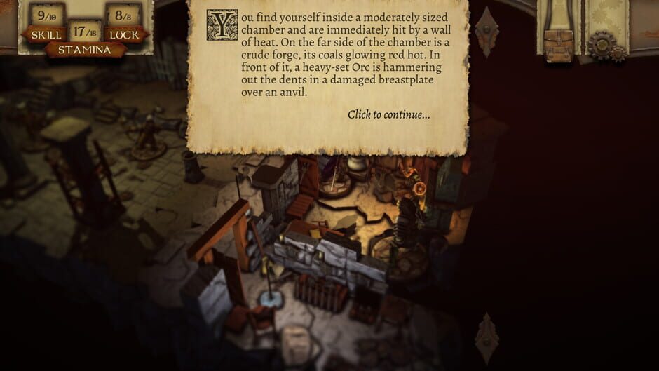 Capture de The Warlock of Firetop Mountain