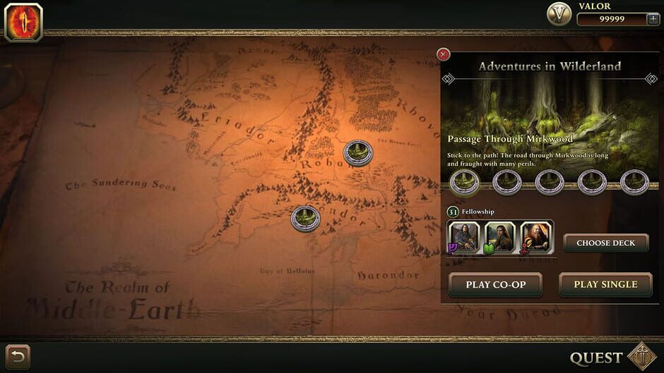 Capture de The Lord of the Rings: Adventure Card Game