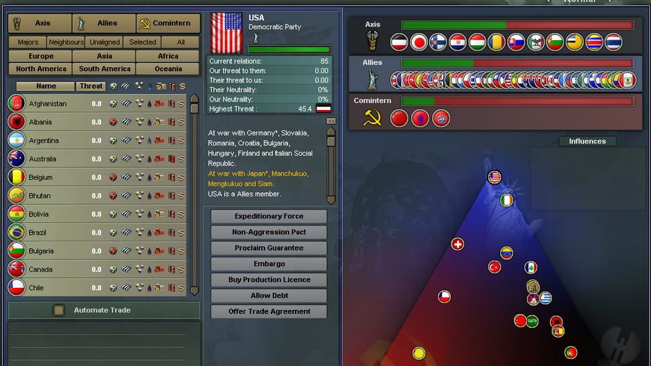 Capture de Hearts of Iron III