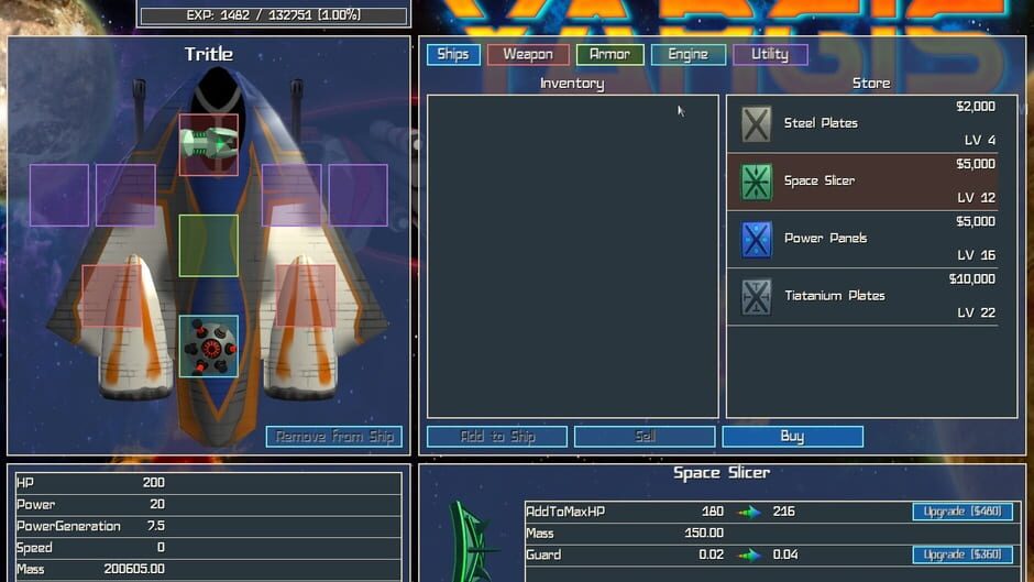 Capture de Yargis: Space Melee