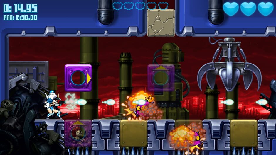 Capture de Mighty Switch Force! Hyper Drive Edition