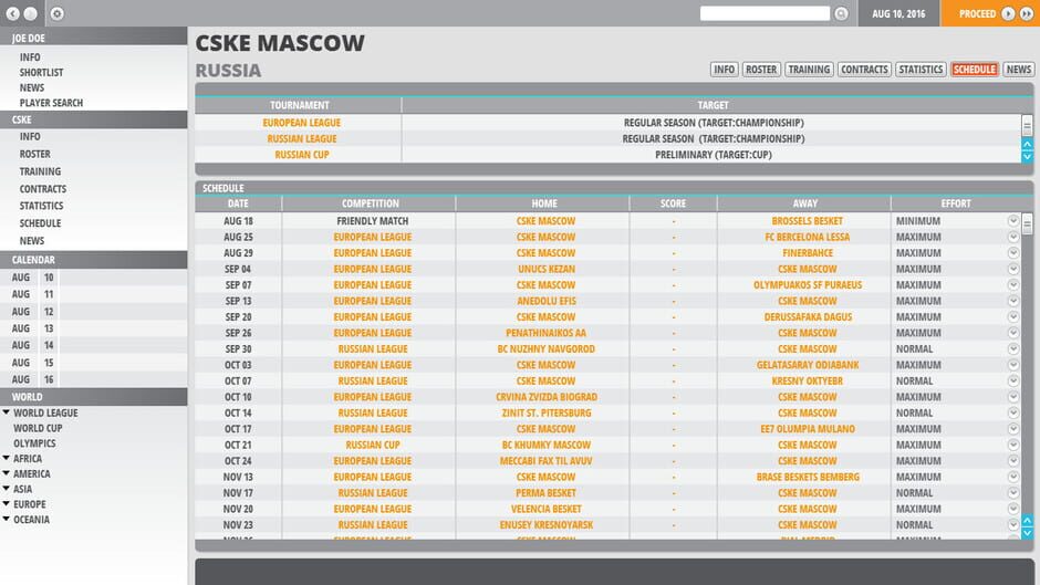 Capture de World Basketball Manager 2