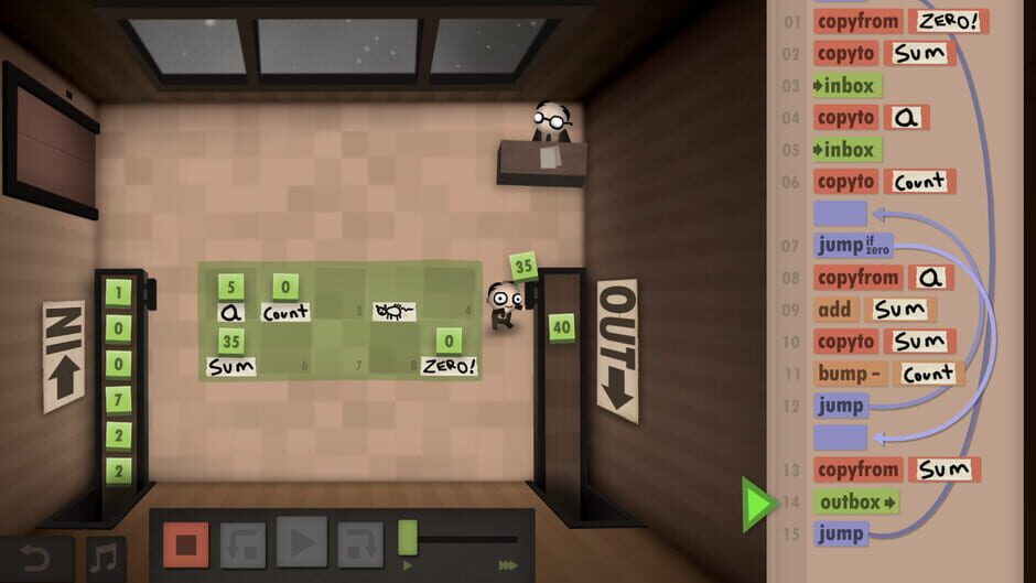 Capture de Human Resource Machine