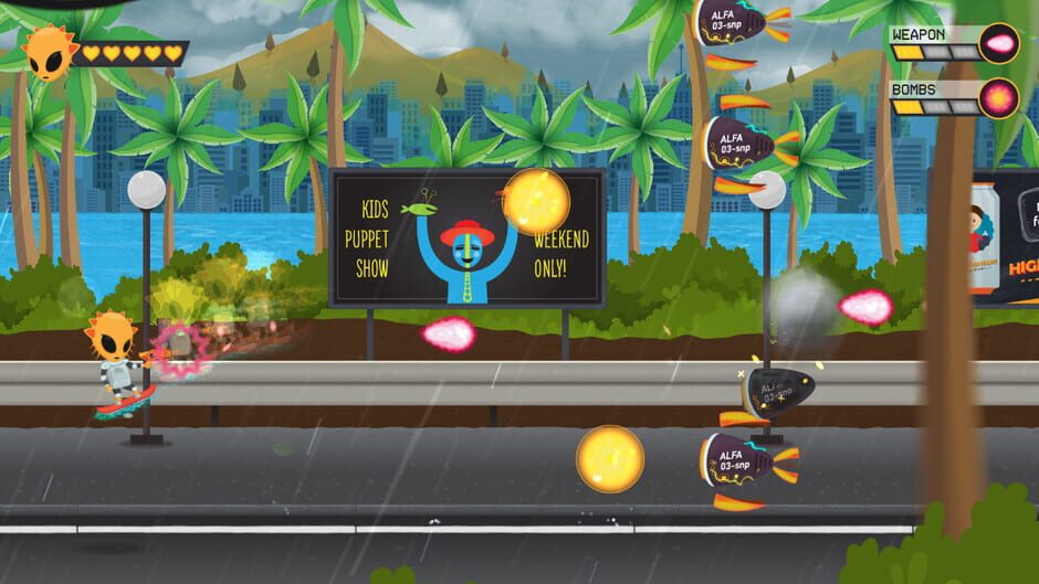 Capture de Bye-Bye, Wacky Planet