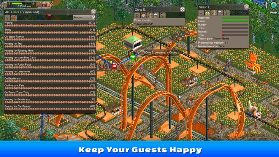 Capture de RollerCoaster Tycoon Classic