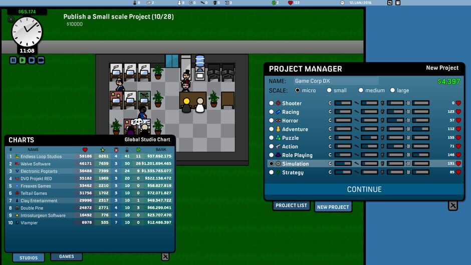 Capture de Game Corp DX